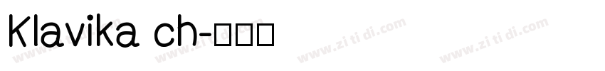Klavika ch字体转换